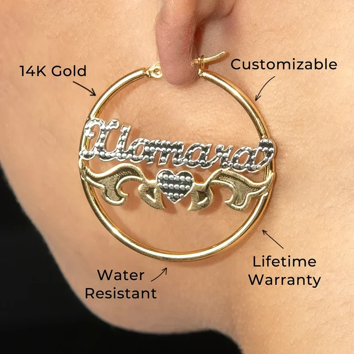 Women Jewelry – 14K Gold Hoop Earrings | Style # E04