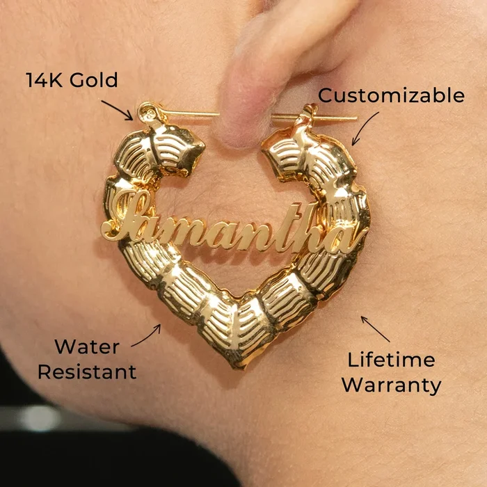 Women Jewelry – 14K Gold Hoop Earrings | Style # E11