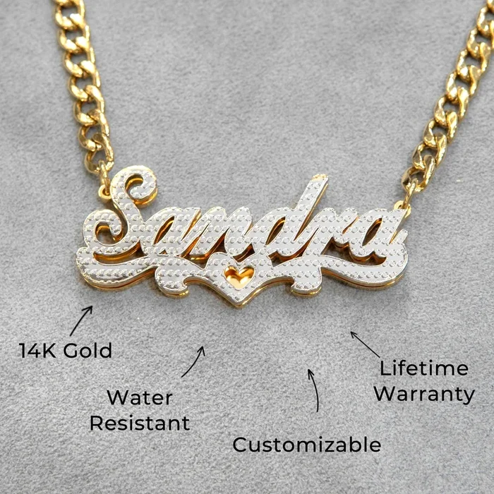 Women Jewelry – Gold Name Necklace | Style # N20