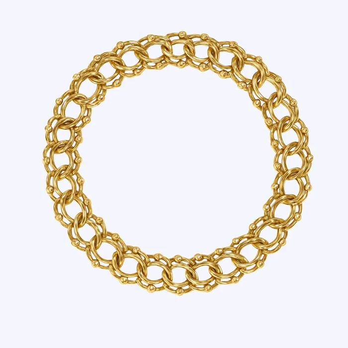Woven Link Collar Necklace