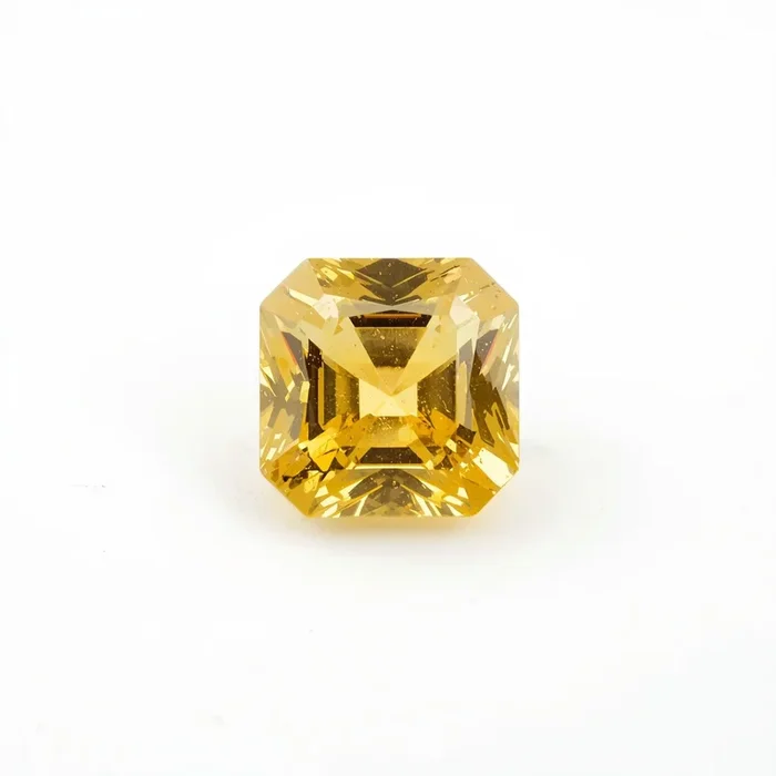 Yellow Sapphire 10PC Tiny 3×3 MM Square Faceted Yellow Fiery Precious Gems