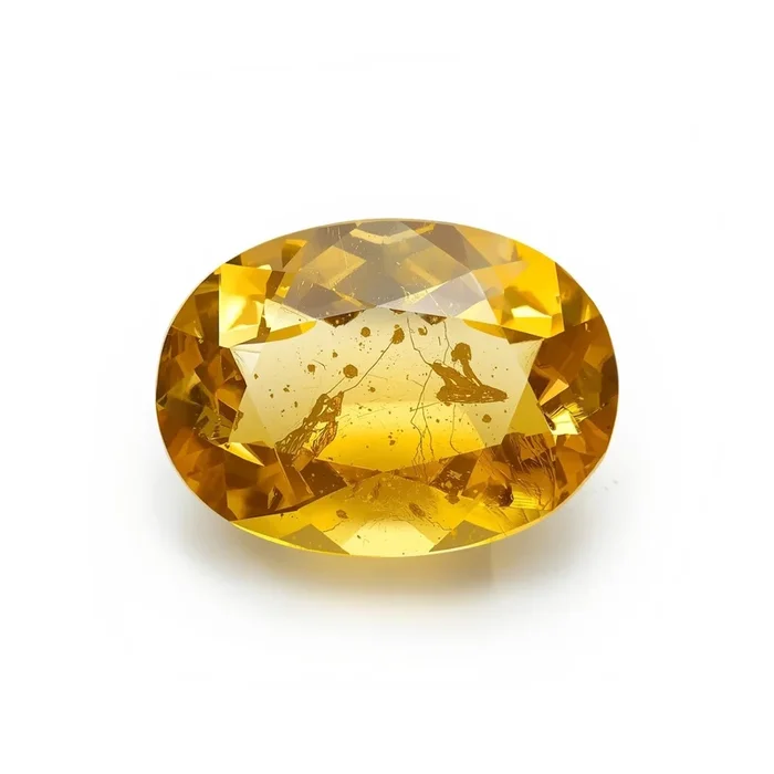 Yellow Sapphire 1PC Large 10×14 MM Oval Faceted Yellow Luster Precious Loose Gemstones