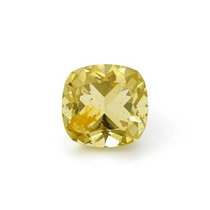 Yellow Sapphire 1PC Large 11×11 MM Cushion Faceted Yellow Fine Precious Gems