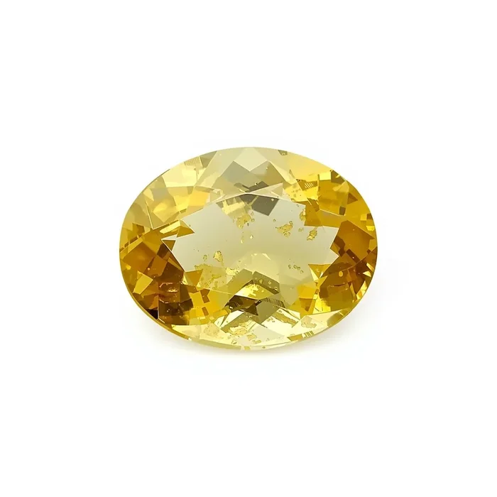 Yellow Sapphire 1PC Medium 7×10 MM Oval Faceted Yellow Fiery Precious Loose Gemstone