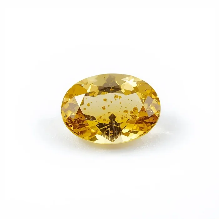 Yellow Sapphire 1PC Small 6×8 MM Oval Faceted Yellow Genuine Precious Loose Gemstones