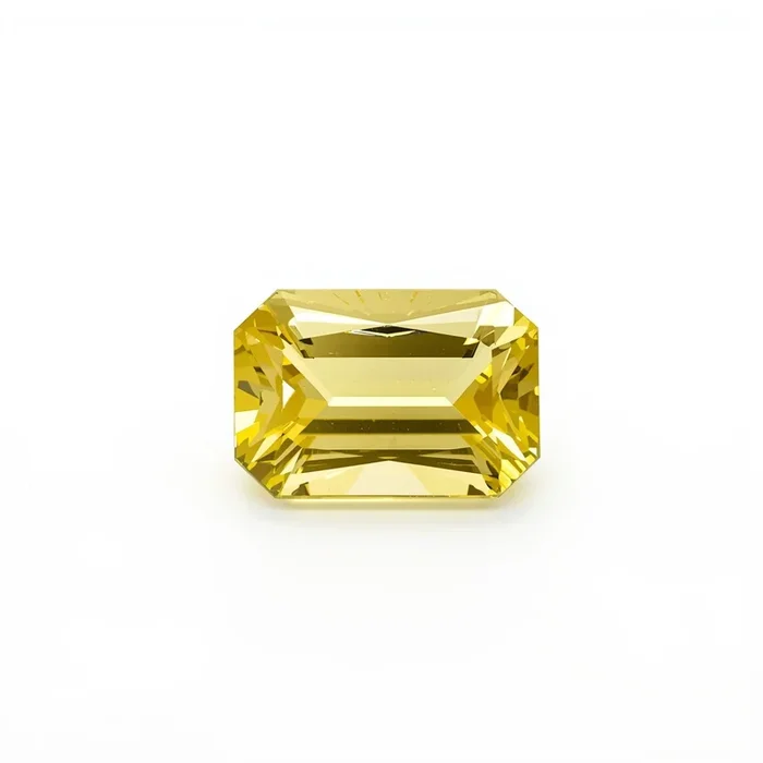 Yellow Sapphire 1PC Small 6×9 MM Emerald Faceted Yellow Natural Precious Gems