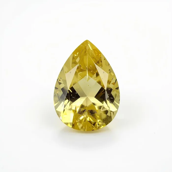 Yellow Sapphire 1PC Small 6×9 MM Pear Faceted Yellow Fine Precious Loose Gemstone