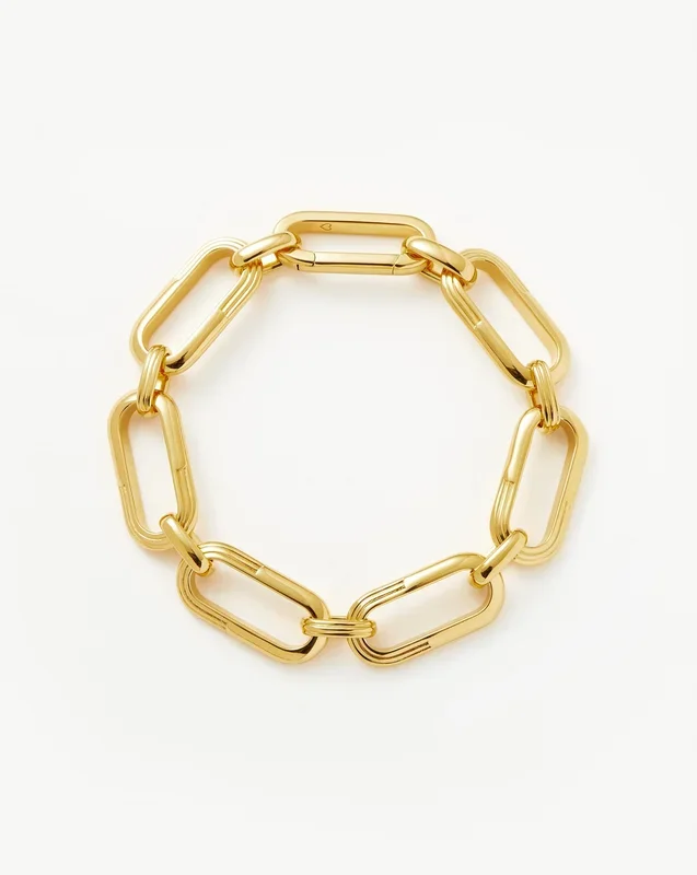 Zenyu Link Chunky Chain Bracelet | 18ct Gold Plated